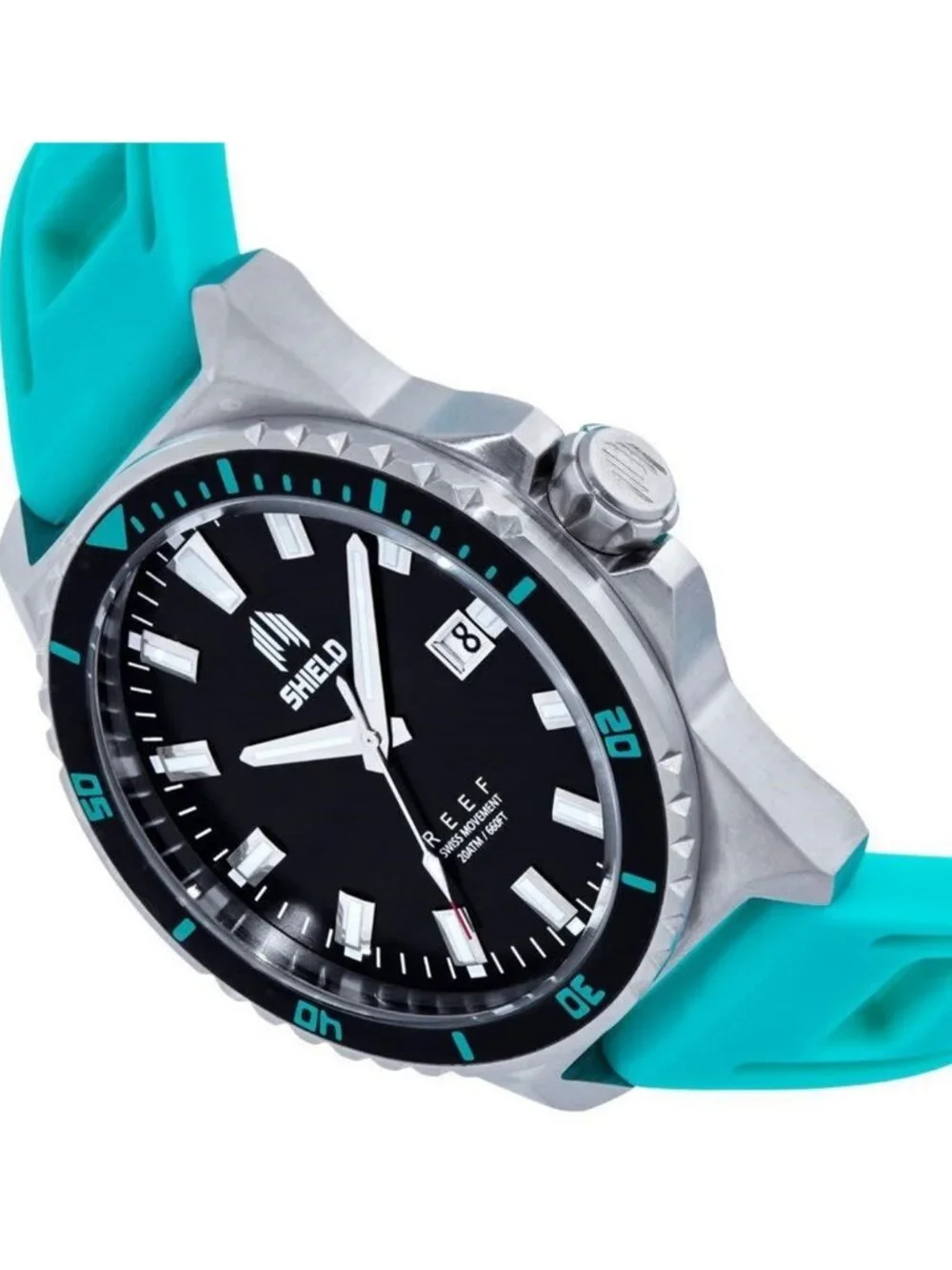 NWT Shield Reef Black Dial Men's Watch